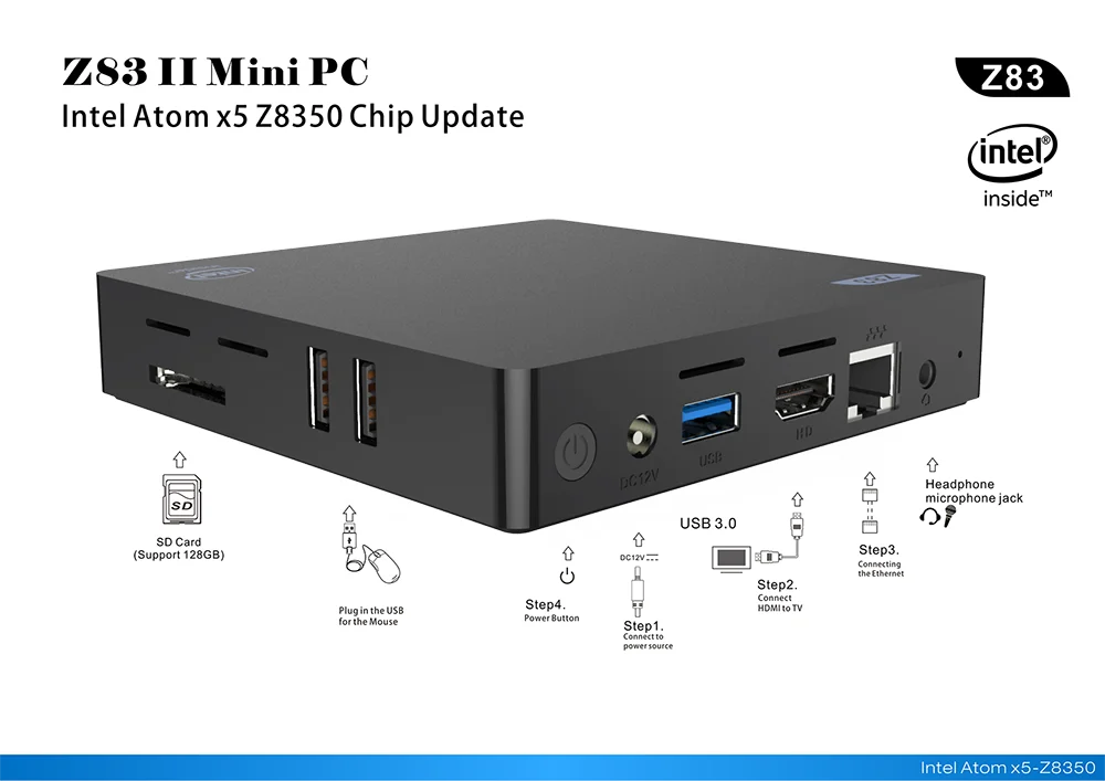 Z83II MiniPC-Intel-x5-Z8350-10