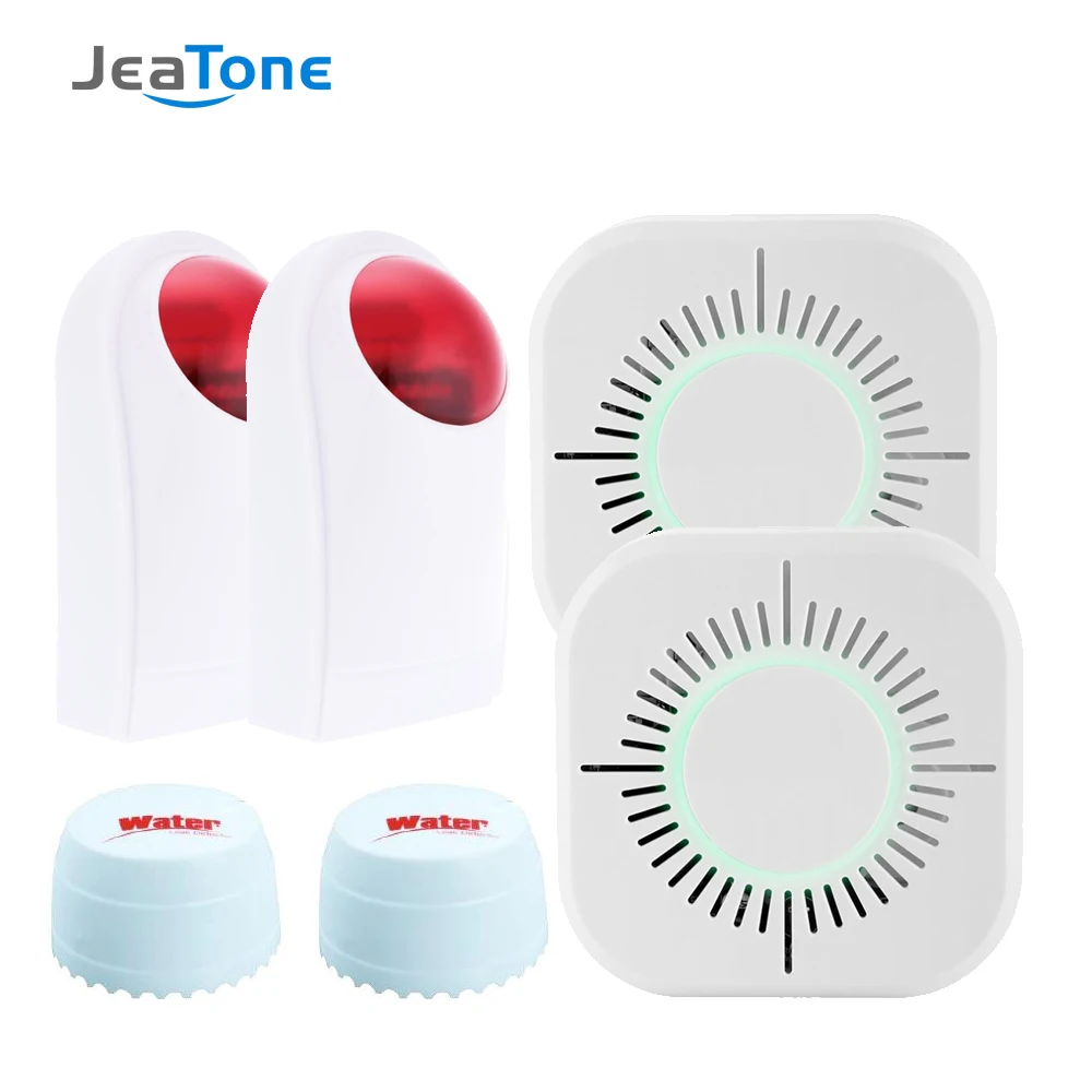 

Wireless Siren/Water leak/Smoke Detector, 433HZ 315MHZ DIY Home Alarm Systems, Water flooding Sensor for Home security systems