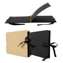 80 страниц винтажный бант DIY граффити Ремесло Свадебные фотоальбомы скрапбук картина альбом для рисования блокнот для рисования подарок на день рождения