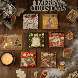 40pcs/lot Stationery Stickers  Christmas waltz series Stickers Diary Decorative Mobile Stickers Scrapbooking DIY Craft