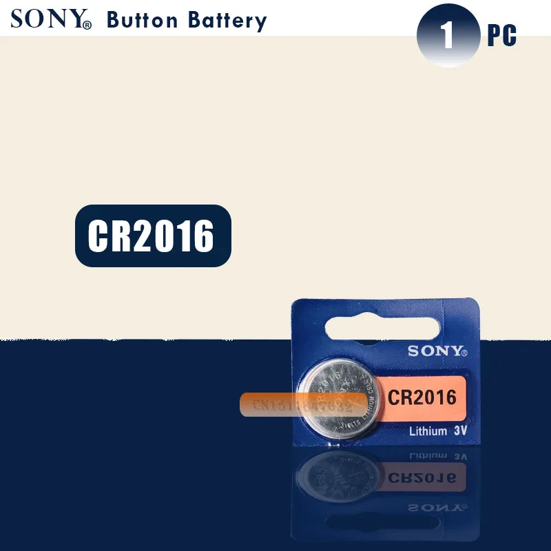 

SONY 3V Lithium Coin Cells Button Battery DL2016 KCR2016 CR2016 LM2016 BR2016 High Energy Density