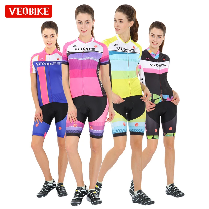 Details about   Summer Women's Pink Cycling Jersey Breathable Cycling Suit Mountain Bike Outdoor 