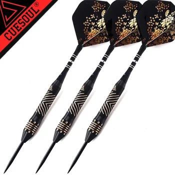 

CUESOUL Darts Professional 22g/24g/26g Steel Tip Dart Set Brass Barrel Dardos Brand Needle Black Laser Dardo Flights