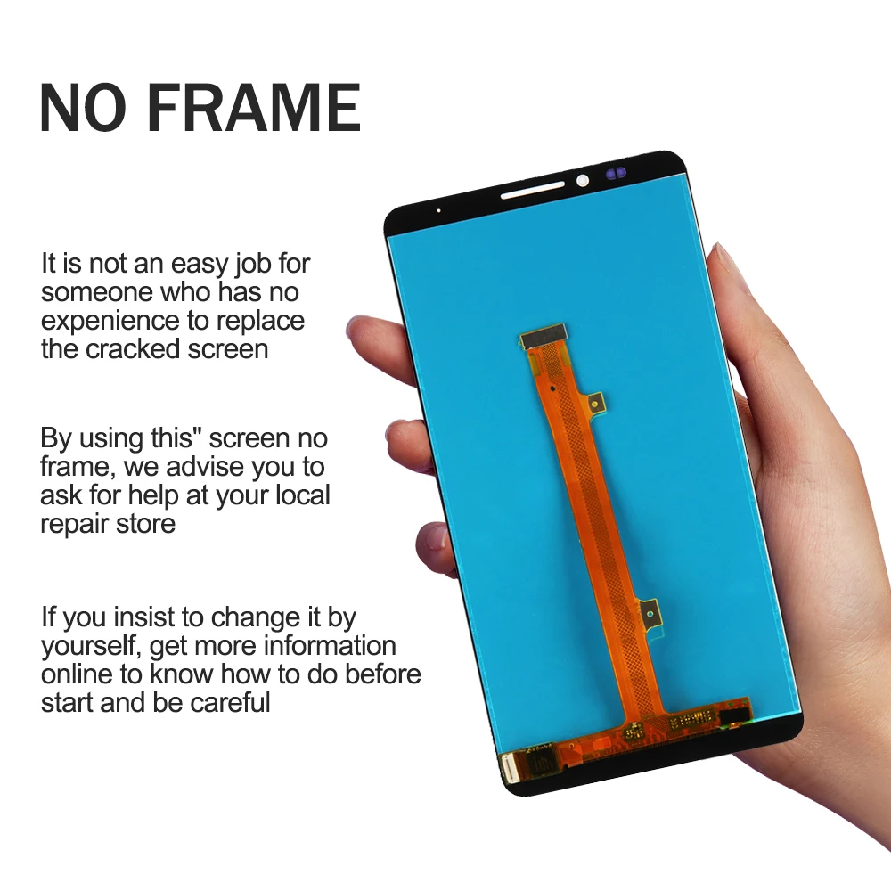 6,0 ''дисплей для huawei mate 7 ЖК-дисплей сенсорный экран дигитайзер с рамкой для huawei Ascend mate 7 Дисплей запасные части