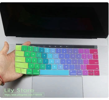 

for Macbook Pro 13.3'' & Pro 15.4'' with Touch Bar US Version A1706 A1707 A1989 A1990 Keyboard Protector Cover Waterproof