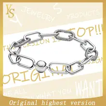 YS браслет из стерлингового серебра пробы, 1:1, Топ Версия,, осень, "E", веревочный браслет, тренд