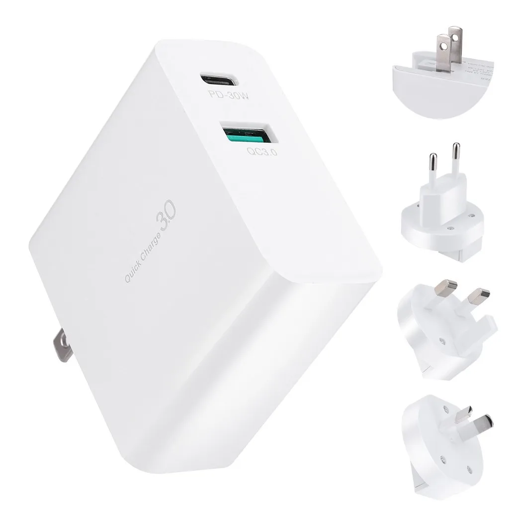 Ouhaobin 2 порта USB QC 3 0 30 Вт быстрая зарядка USB-концентратор настенное зарядное