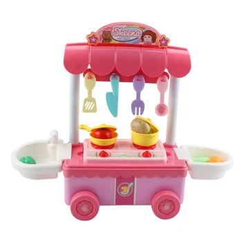 

Play house toys children's kitchen supplies pretend to play with girls 16 toy gifts music lighting girl gifts