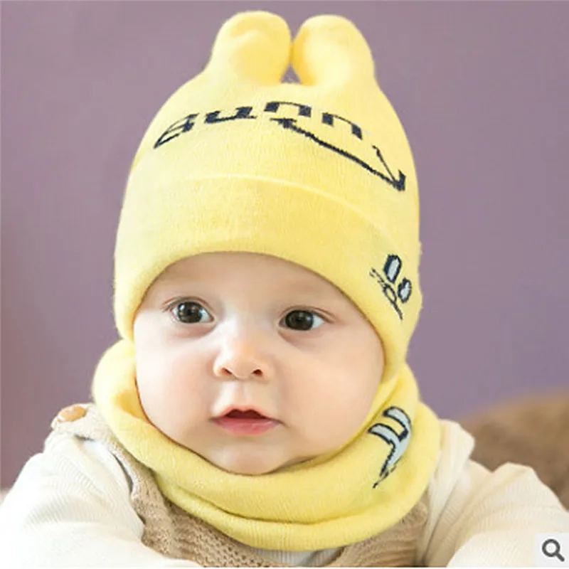 Шапочка для новорожденного, для малыша, детская шапка для маленьких мальчиков и девочек, зимняя теплая вязанная шапочка, шапка, шарф, комплект czapki dla dzieci#4S11