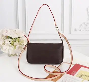 

Luxury Designer Mini Women Shoulder Handbag Accessory Chain Baguette Genuine Leather Vuiton Brand High Quality AAA Grade bag