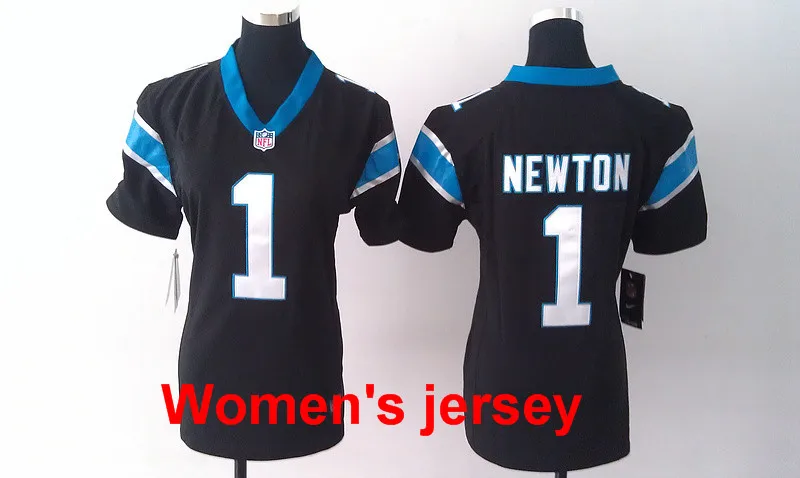 A+++ для женщин, для девушек, сшитые, Carolina s ladies 1 Cam Newton 59 Luke Kuechly, Вышивка логотипов, Размеры s-XXL, Джерси - Цвет: Белый