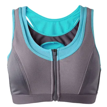 

Lingerie Women Sexy Bra Zipper Push Up Bra Elastic Quakeproof Sports Breathable Vest brasieres para mujer soutien gorge femme #E