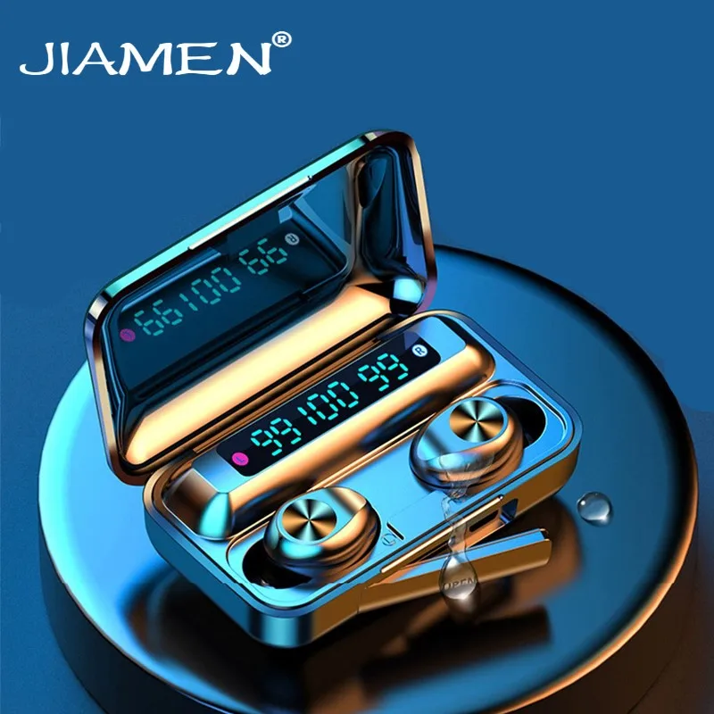 Bluetooth V5 0 Earphones Wireless Headphones With Microphone Sports Waterproof Headsets 2200mAh Charging Box For iPhone Android
