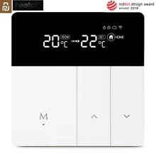 

MIJIA Smart WiFi Thermostat with Cassette Temperature Controller for Water Electric Floor Gas Boiler Heating Control MI Home APP