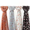70*180cm Women Printed Soft Floral Muslim Chiffon Hijab Head Scarf Wraps New Designs 1