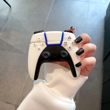 

Brand PS5 Game console handle 3D Case For AirPods 1 2 pro Charging Box Soft Silicone Wireless Bluetooth Earphone Protect cover