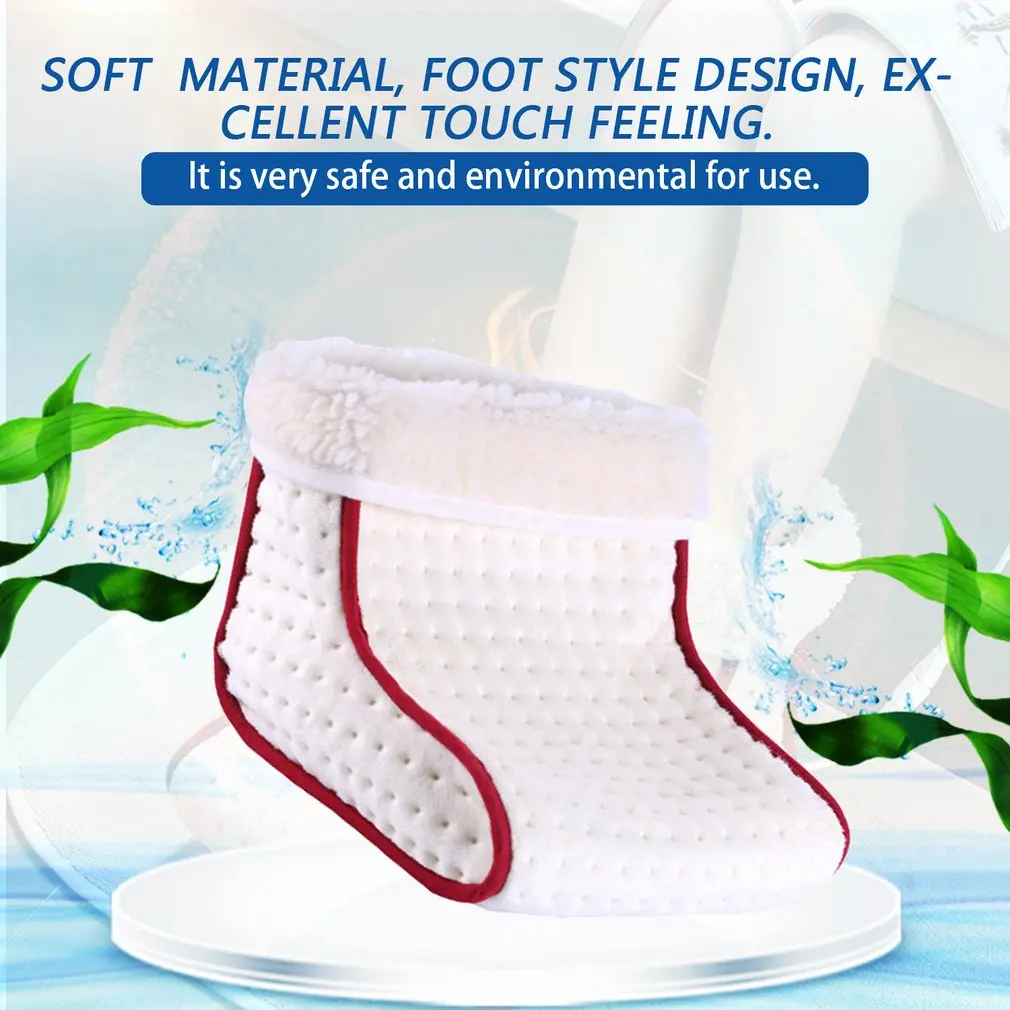 Cosy Heated Plug-Type Electric Warm Foot Warmer Washable Heat 5 Modes Heat Settings Warmer Cushion Thermal Foot Warmer