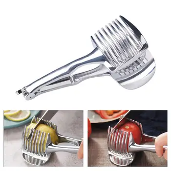 

Lemon Slicer Multi-functional Kitchen Accessories Hand-held Vegetable Fruit Clip Stainless Steel Slicer Kitchen Cutting Tool
