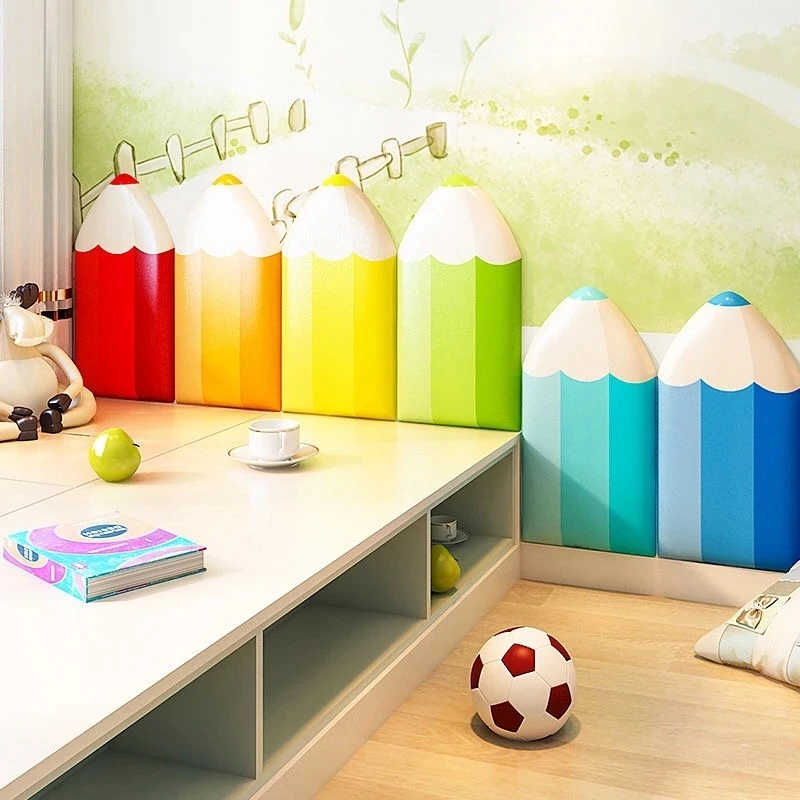 Soft Pack Wall Sticker Bed Headboard Selfadhesive Anticollision 3d