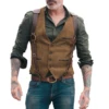 Men's Suit Vest Herringbone V Neck Business Formal Dress Waistcoat for Wedding Suit or Tuxedo 2
