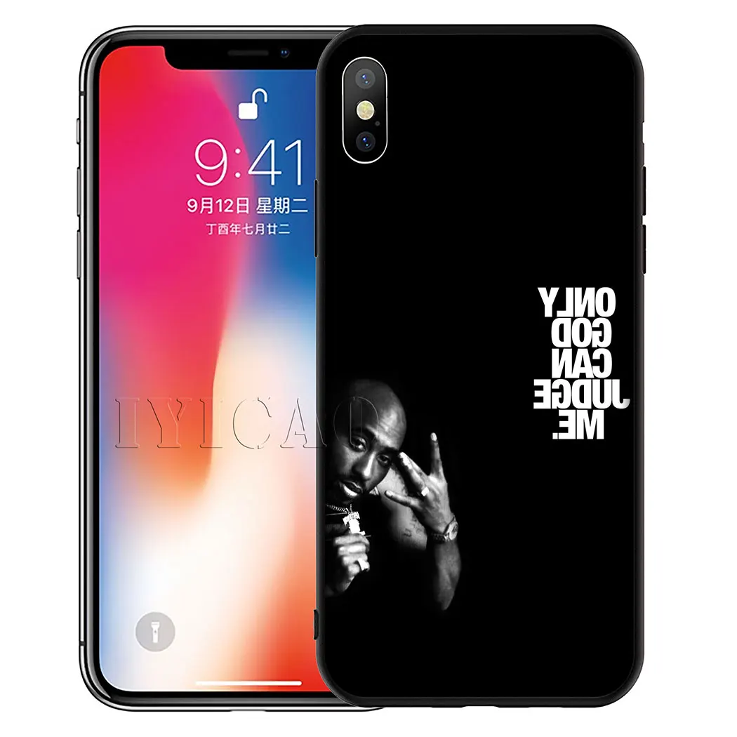 10 IYICAO хип-хоп певица 2Pac Тупак Мягкий силиконовый чехол для iPhone 11 Pro Max XR X XS Max 6 6S 7 8 Plus 5 5S SE чехол для телефона - Цвет: 10