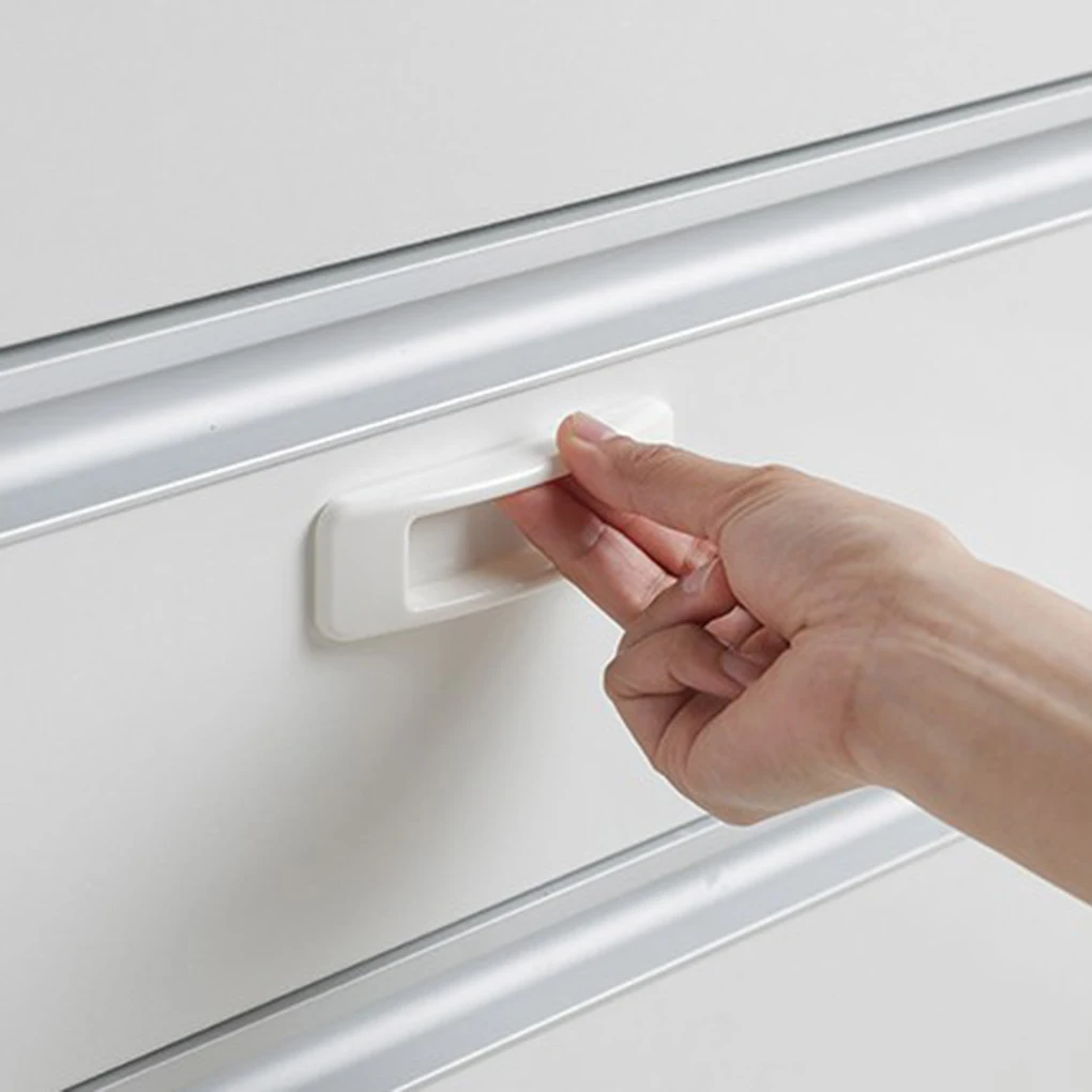 2 шт./компл. самоклеящиеся пластиковые ручки для раздвижных дверей|Ручка двери| |
