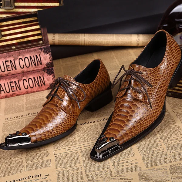 

Zapatillas De Hombre Men Shoes Genuine Leather Slip-on Pointed Toe British Style Loafers