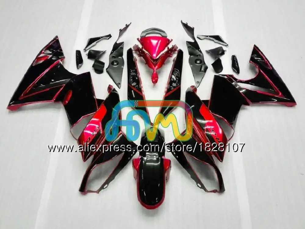 Красный горячее тело комплект для KAWASAKI 650R ER 6 F 650 R ER6 F 09-11 31BS. 28 ER 6F 650-R ER-6F ER6F 09 10 11 2009 2010 2011 обтекатель - Цвет: No. 30