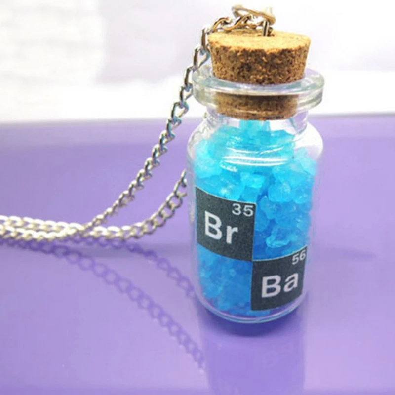 1 Винтажный голубой брелок с подвеской в виде солонка El Camino: A Breaking Bad cosplay - Окраска металла: 1