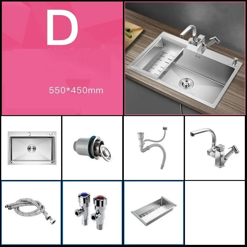 Version B Dissipador Keuken Gootsteen Torneira Gourmet Acero Inox кухня Куба де Cocina Fregadero Pia Cozinha мойка овощей - Цвет: Version B
