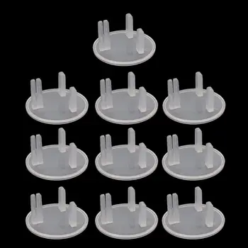 

New 10 Pcs UK Power Socket Cover Plugs Baby Electric Sockets Outlet Plug Kids Electrical Safety Protector Sockets Protection hot