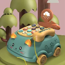 Téléphone jouet rétro pour enfants, Machine à histoires pour bébés, jouets téléphoniques émulés pour enfants, jouets musicaux FFT