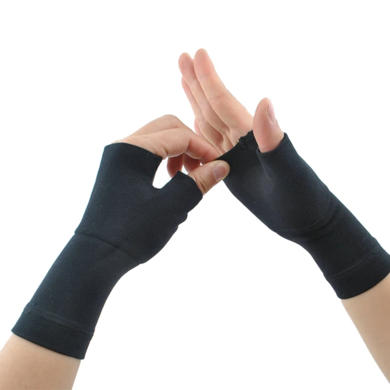 

SEWS-Medical Elastic Belt Thumb Gloves Sports Protection Joint Pain Health Riding Fitness Protection Palm Wrist Gloves Black Ext