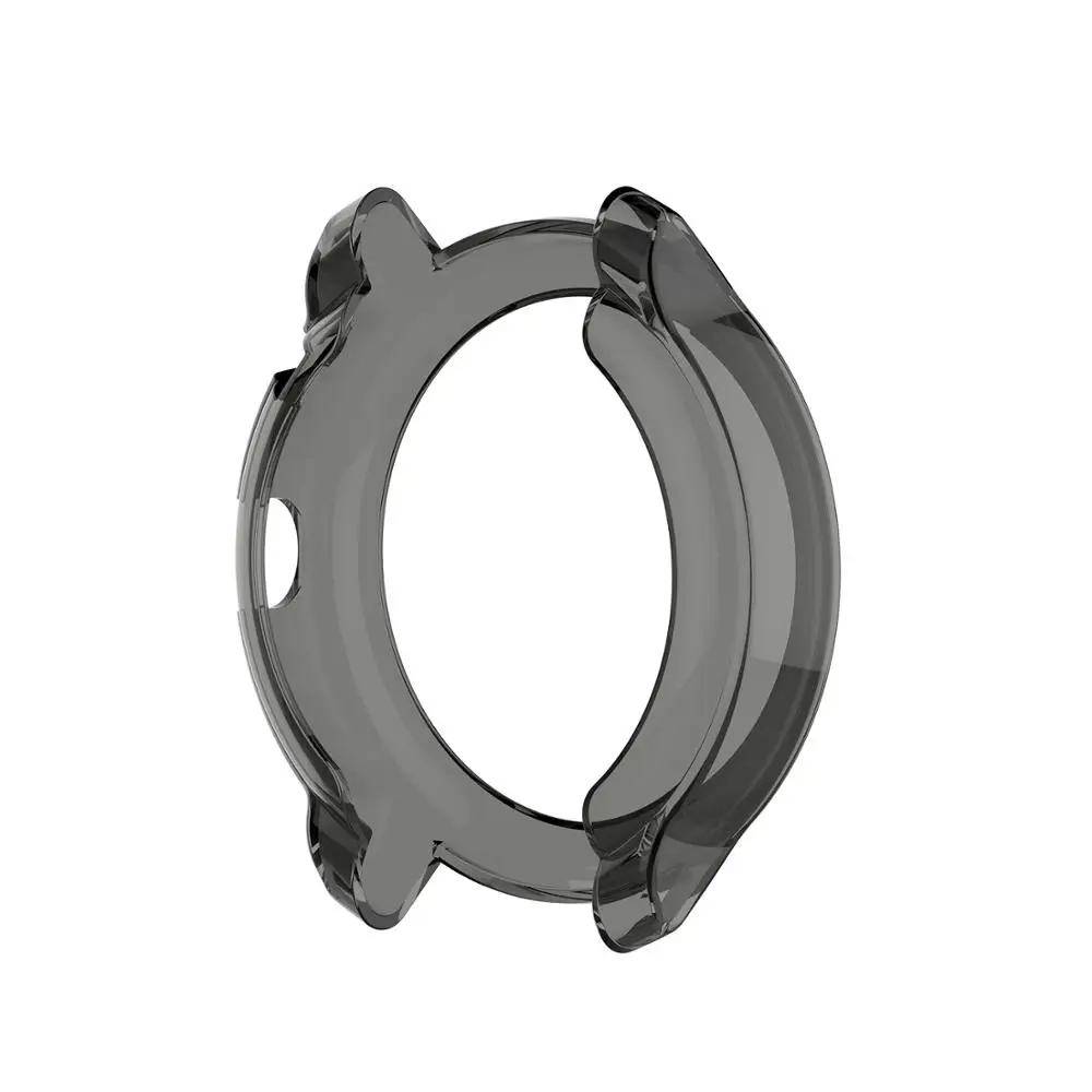 Black Ультра-тонкий мягкий чехол для смарт часов для смарт-часов Garmin vivoactive 3 музыка полный Экран защитный TPU чехол для Garmin vivoactive3 музыка Капа - Цвет: Black