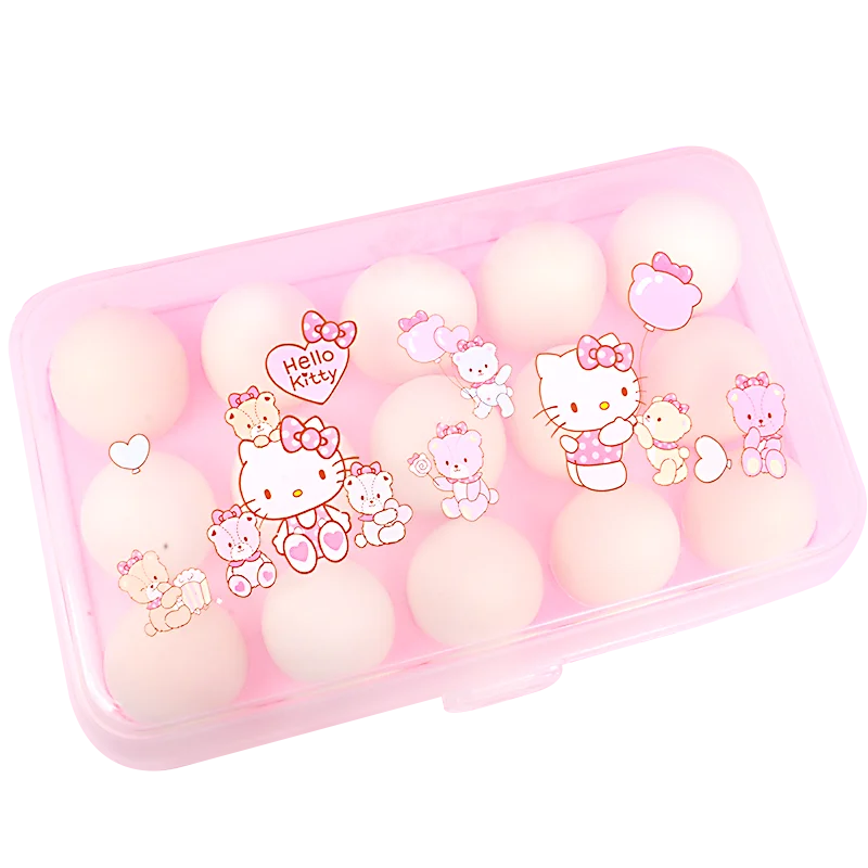 Hello kitty, холодильник, коробка для яиц, для хранения продуктов, свежая поддержка, сетка, кухонный аксессуар, прозрачный пластиковый чехол-контейнер