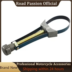 Outil de démontage de filtre à huile, clé de sangle de clé de capuchon 60mm à 120mm de diamètre réglable pour Honda Yamaha Suzuki outil de réparation 