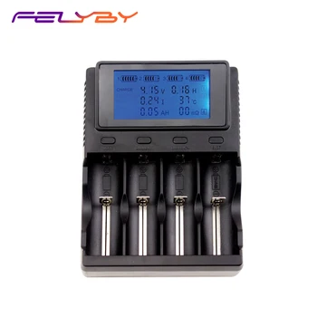 

FELYBY New Multi-function Battery Charger 4 slots Multifunctional Changer Measurable Battery Capacity