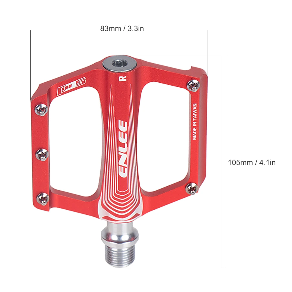 Sangmei Folding Bike Pedals Aluminium Alloy Flat Bicycle Platform Pedals Mountain Bike Pedals Cycling Road Pedals 