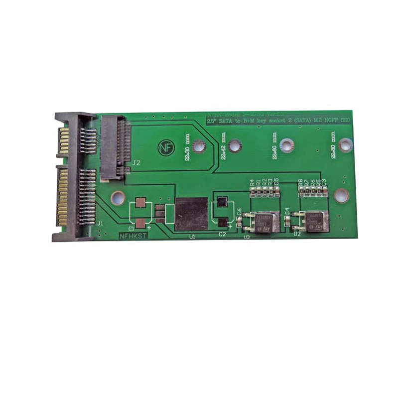 SATA B + M 키, M.2 NGFF SSD, 2.5 인치 SATA 3-SATA 3 어댑터 확장 보드