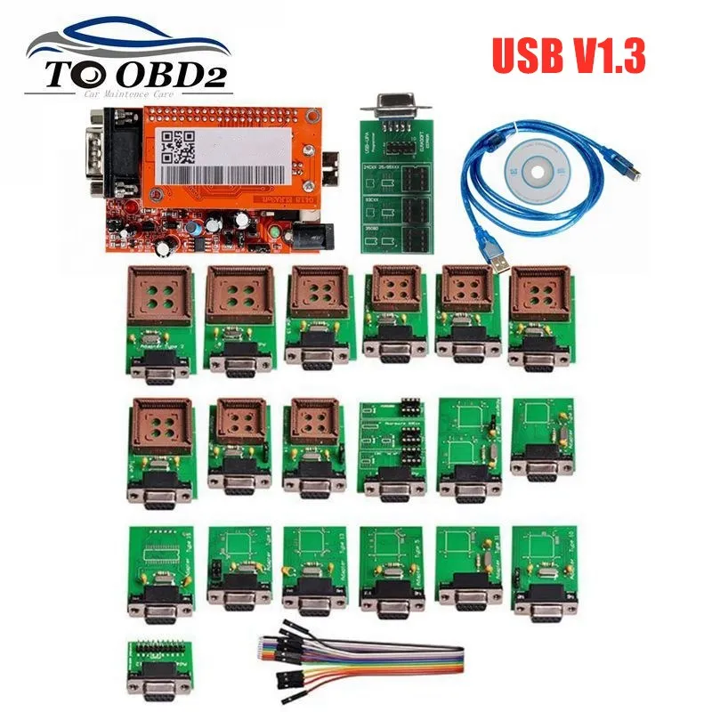 Диагностический UPA-USB OBD2 Основное устройство V1.3 ECU Chip Tunning UPA USB с адаптером 1 3 eeprom