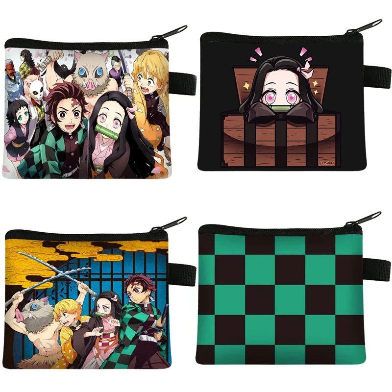 pretty woman costume 1pcs Anime Demon Slayer Coin Wallet Kimetsu No Yaiba Kamado Tanjirou Cosplay Coins Purse Cartoon Storage Bags Pouch Wallet greek goddess costume