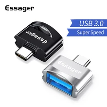 Essager usb type C OTG адаптер для samsung Note 10 Xiaomi Mi Oneplus 7 Pro USBC разъем USB-C type-C к USB 3,0 OTG конвертер