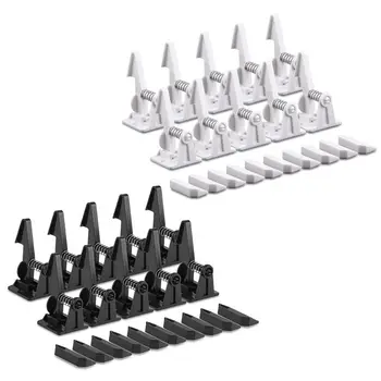 

10pcs Child Safety Protective Lock Baby Anti-pinch Hands Invisible Spring Lock 517A