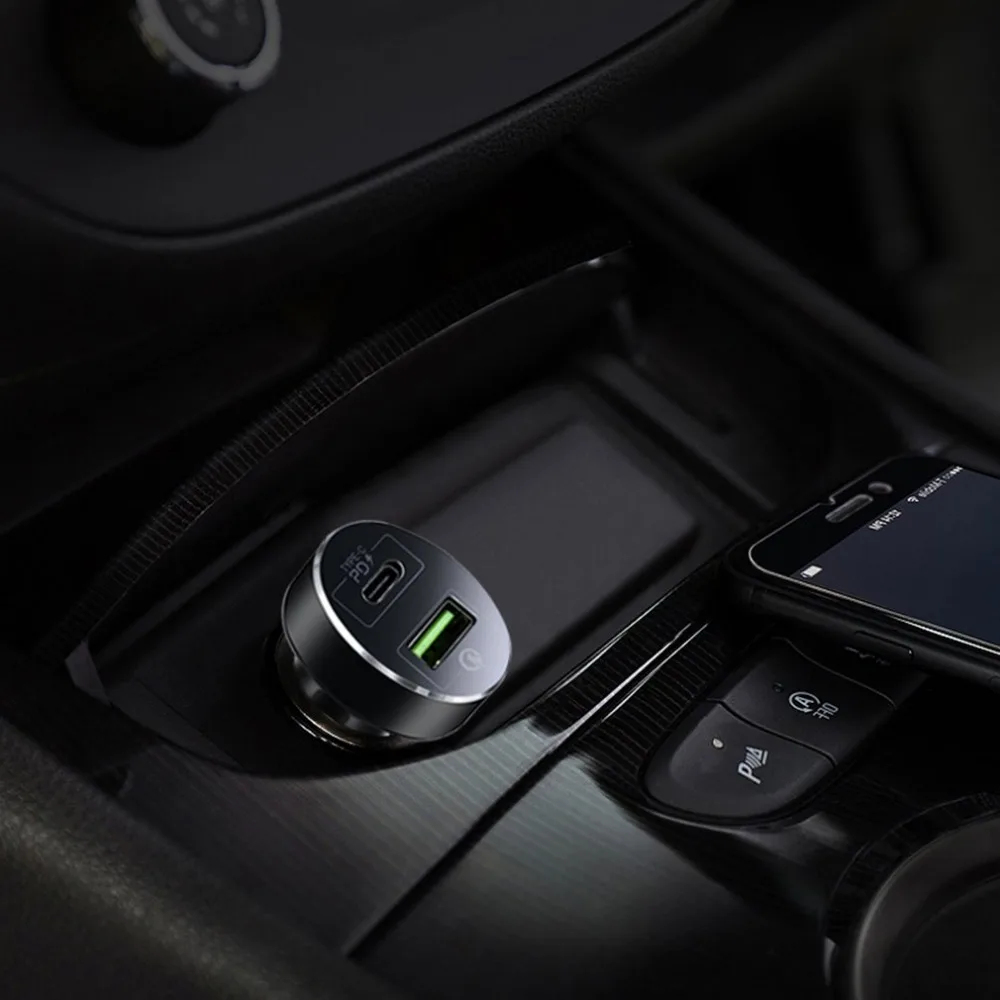 Быстрая зарядка 3,0 USB Автомобильное зарядное устройство для Xiaomi huawei супер зарядка QC 3,0 быстрая PD USB C автомобильное зарядное устройство для телефона