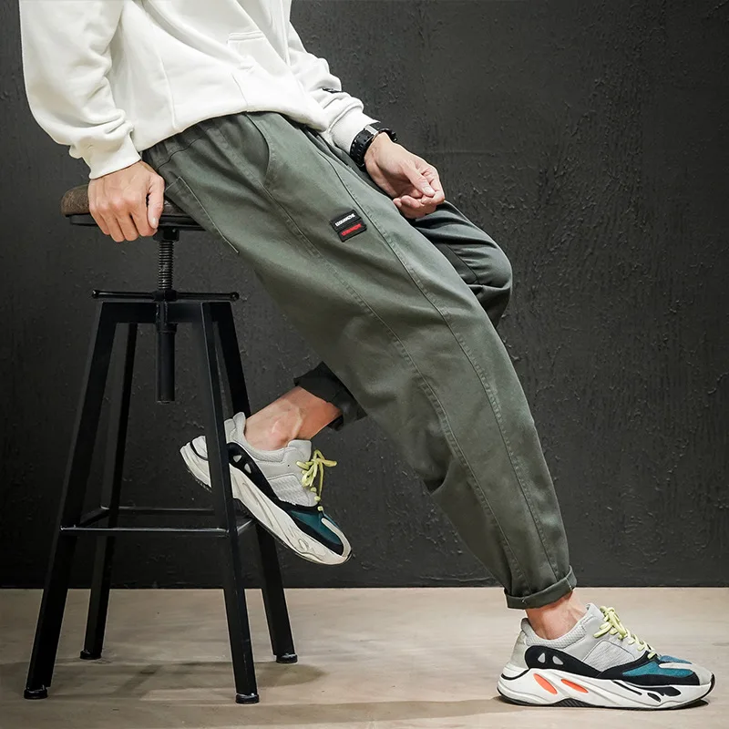 

2020 Spring Main Push Large Size Japanese-style Macheda Embroidery Casual Capri Pants Trousers M-5x HK