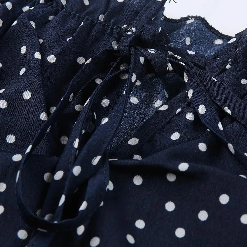 Polka Dot Для женщин плеча Для женщин пикантные летние туфли на танкетке и с отделкой по краю; футболка с короткими рукавами и шорты; комбинезоны; теплые брюки; с поясом для девочек Комбинезон, короткий комбинезон B4