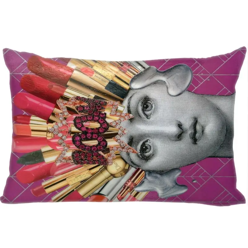 Новое поступление, Лучший милый чехол для подушки rosenthal Piero fornasetti, прямоугольная Наволочка на молнии, индивидуальный чехол для подушки 45x35 см(с одной стороны), Прямая поставка - Цвет: 25