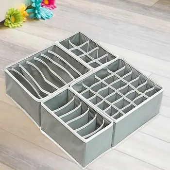 

Bra Organizer Storage Box Underwear Divider Storage Box Drawer Cover Closet Storage Box Tie Underwear Scarf Socks Foldable Box