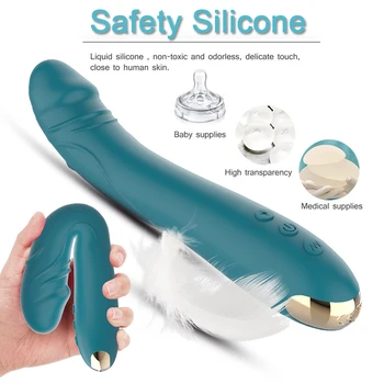FLXUR Soft Dildo Vibrator for Women G Spot Vagina Massager Clitoris Stimulator Vibrators Female Masturbator Sex Toys for Woman 5