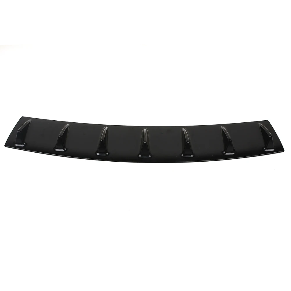 Shark Fin Spoiler Rear Bumper Deflector ABS Chassis Diffuser Spoiler Diversion Airflow Car Parts 7 Wing Lip Universal